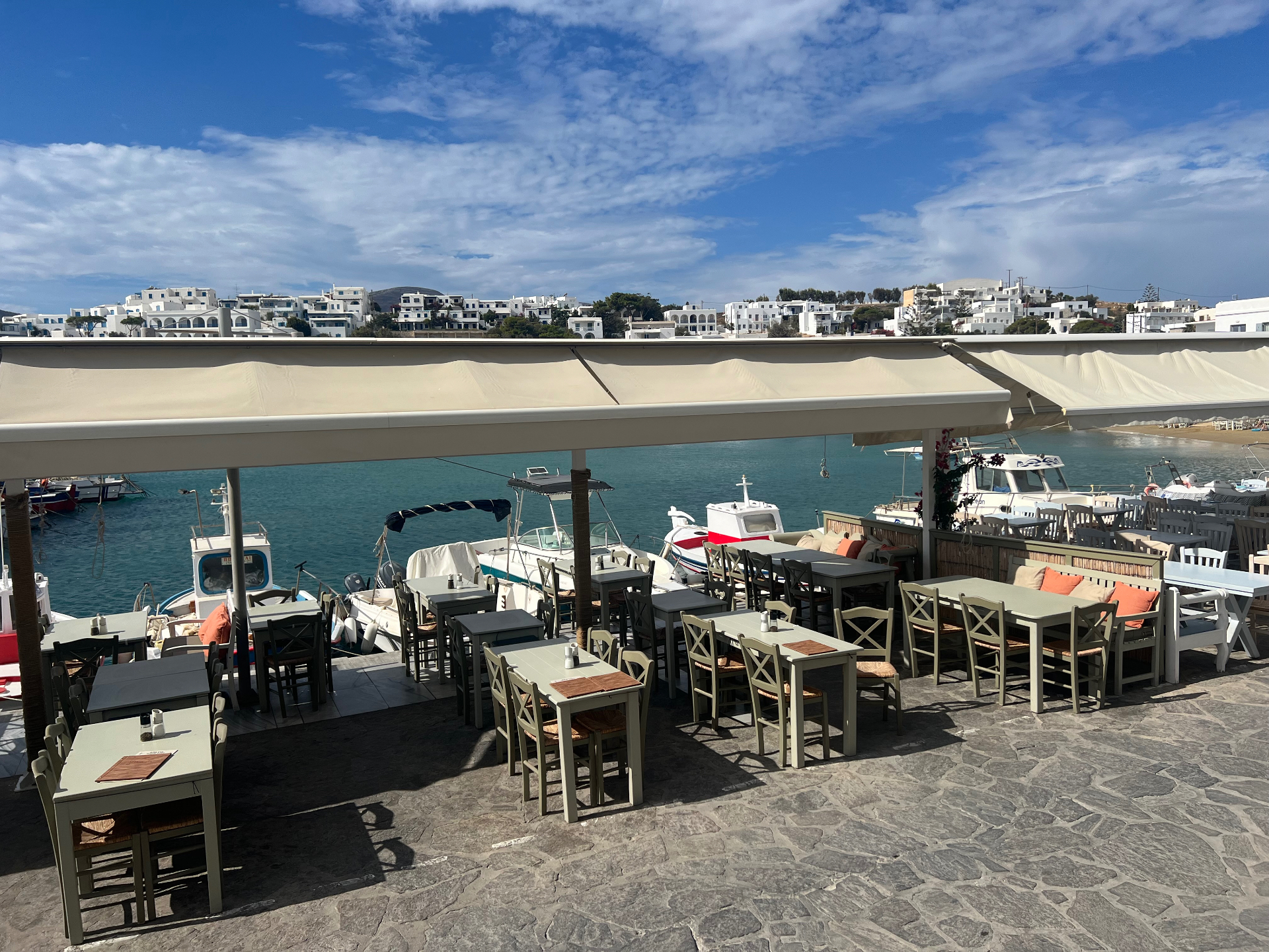 South Paros — aspro chorio coastline south paros