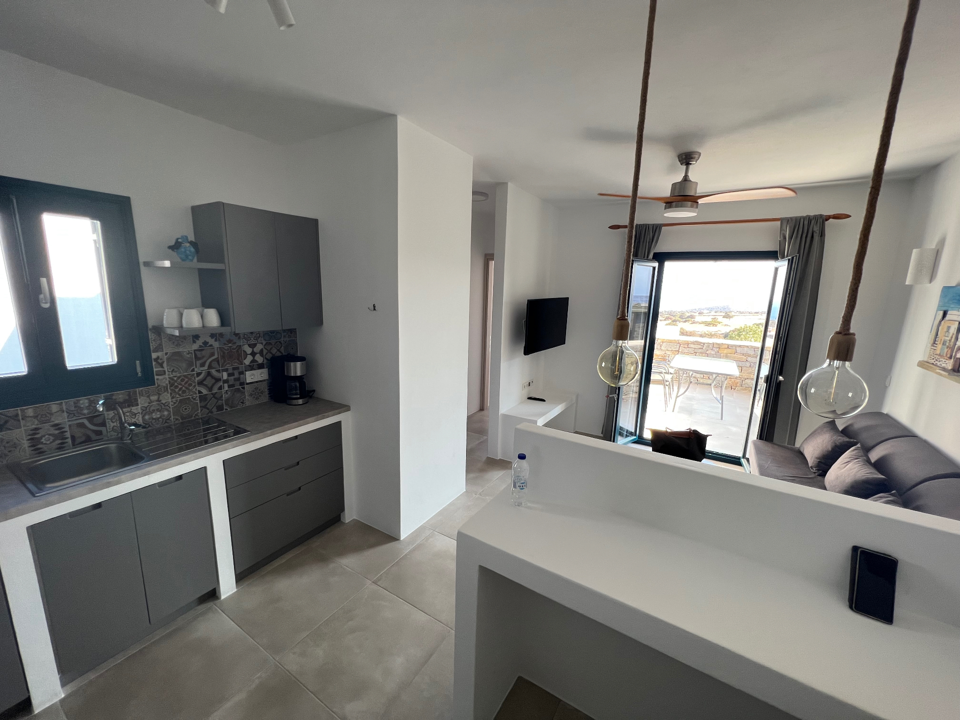 Sky Suite — open plan living and kitchen area