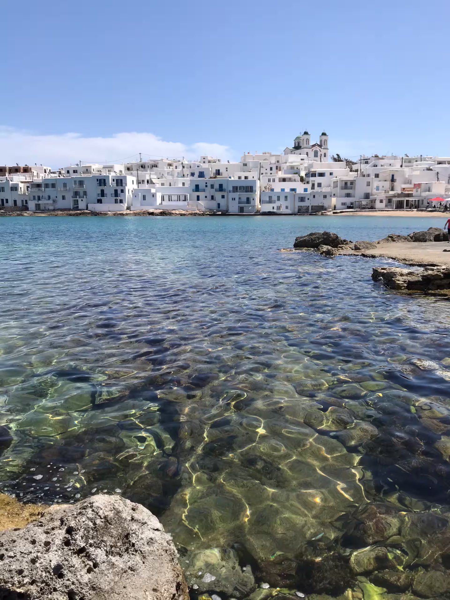 South Paros — naoussa cosmopolitan harbor and whitewashed alleys