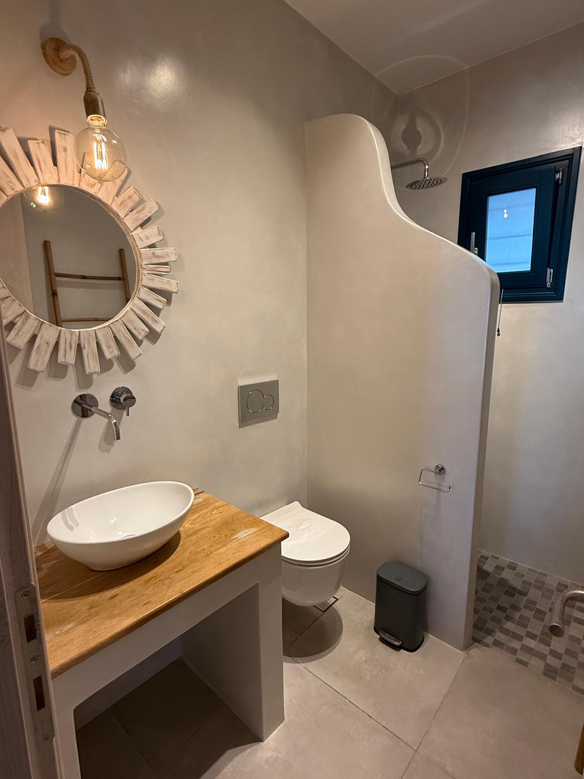 Garden Suite — modern bathroom with walk in shower